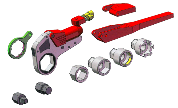 Hytorc XLCT Torque Wrench Exploded View